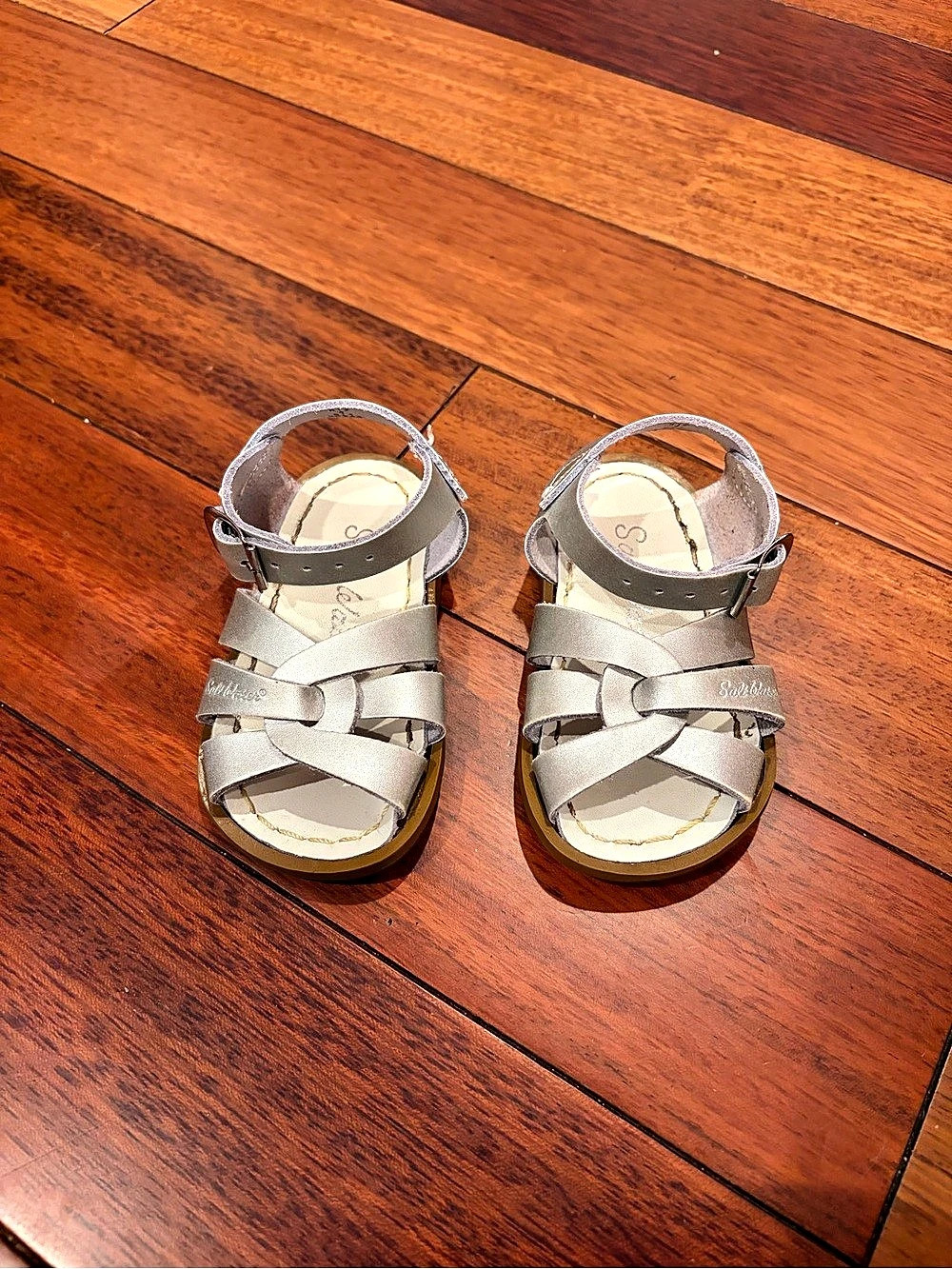 Salt Water Sandals Sun-San Sweetheart Strappy Sandals Silver